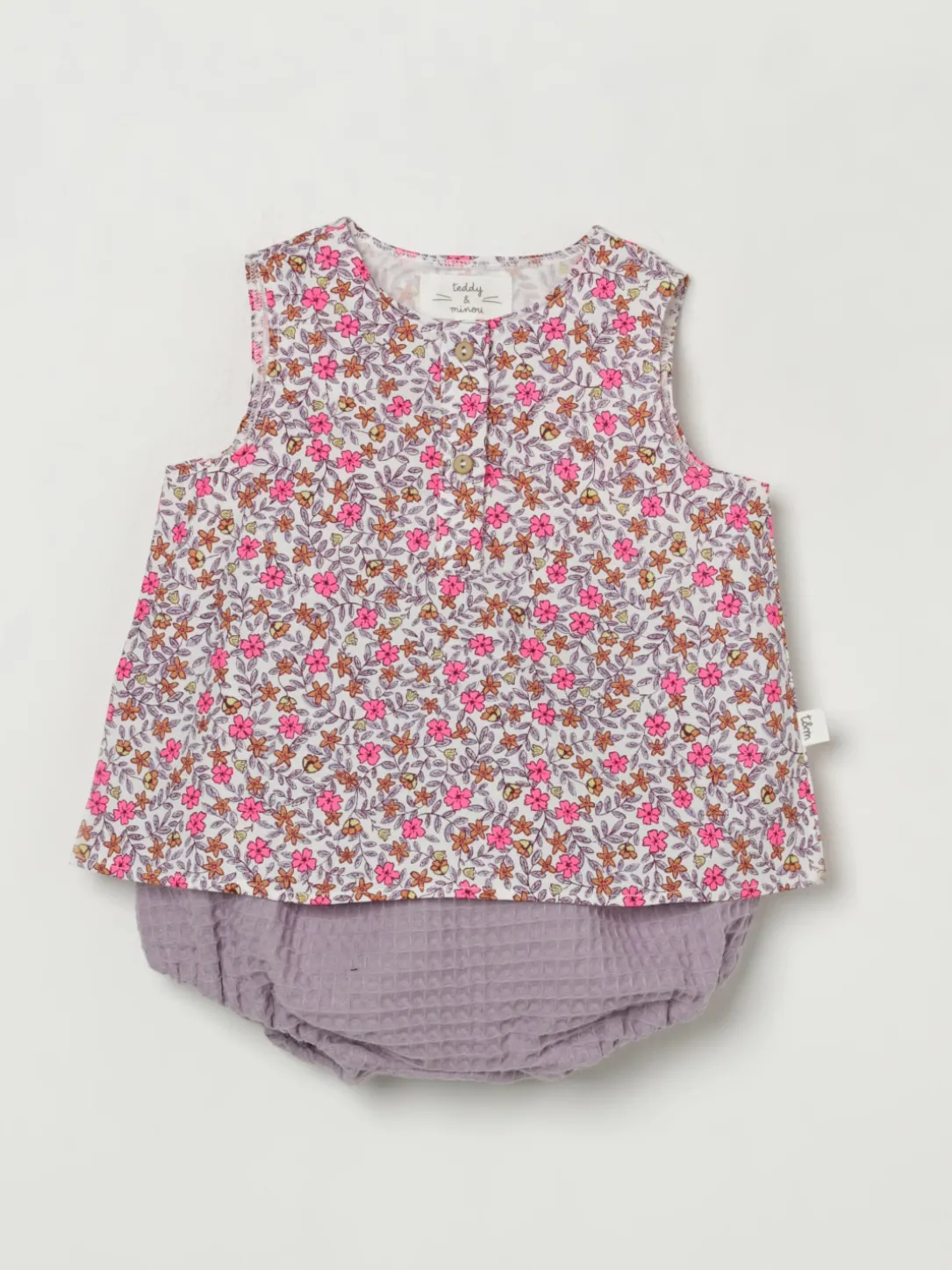 Coordinato in cotone Teddy & Minou