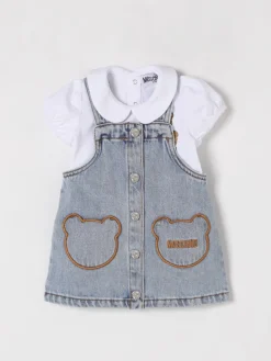 Coordinato in denim con toppe Teddy Moschino