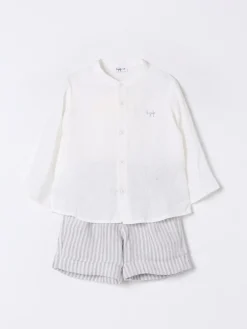 Coordinato in lino a righe Il Gufo