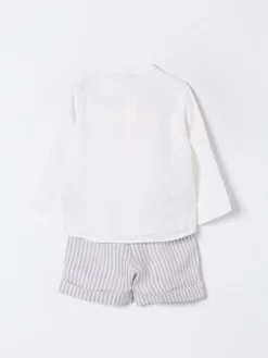 Coordinato in lino a righe Il Gufo