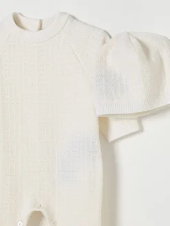 Coordinato in maglia di lana e cotone Balmain