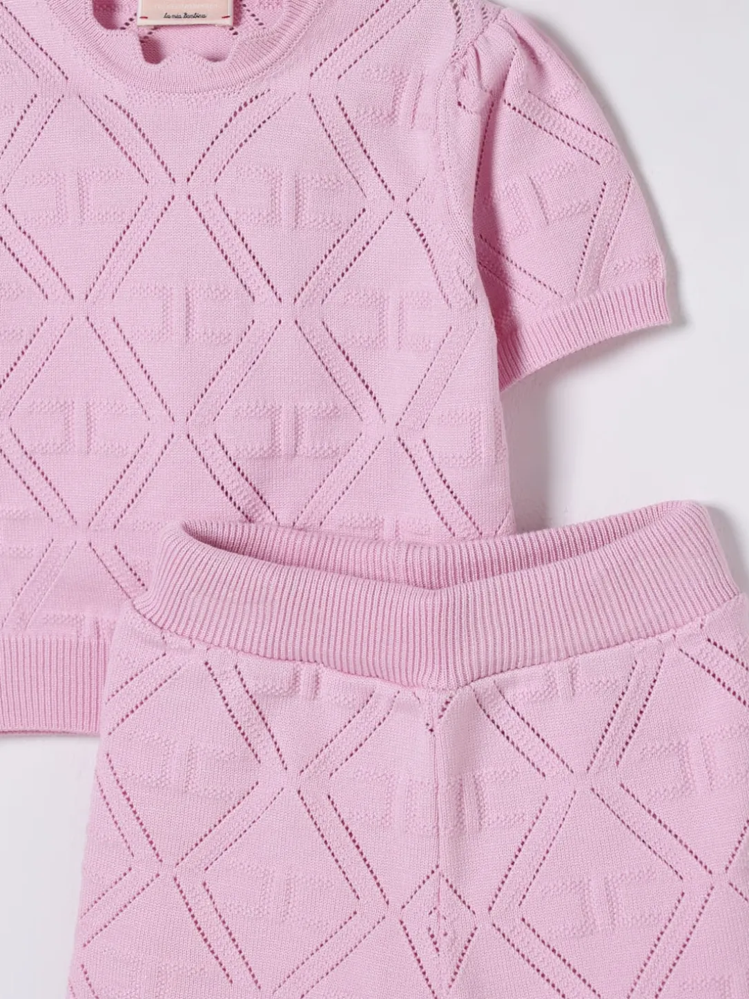 Coordinato in maglia di viscosa Elisabetta Franchi La Mia Bambina