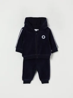 Coordinato in velluto con logo Boss