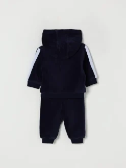 Coordinato in velluto con logo Boss