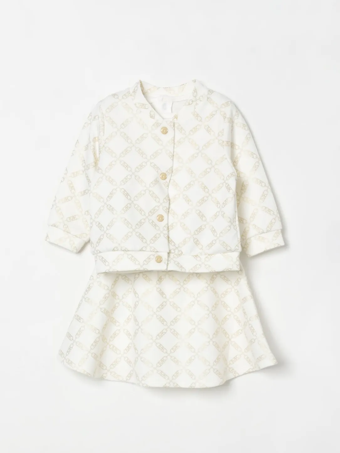 Coordinato in viscosa Michael Kors con logo all-over