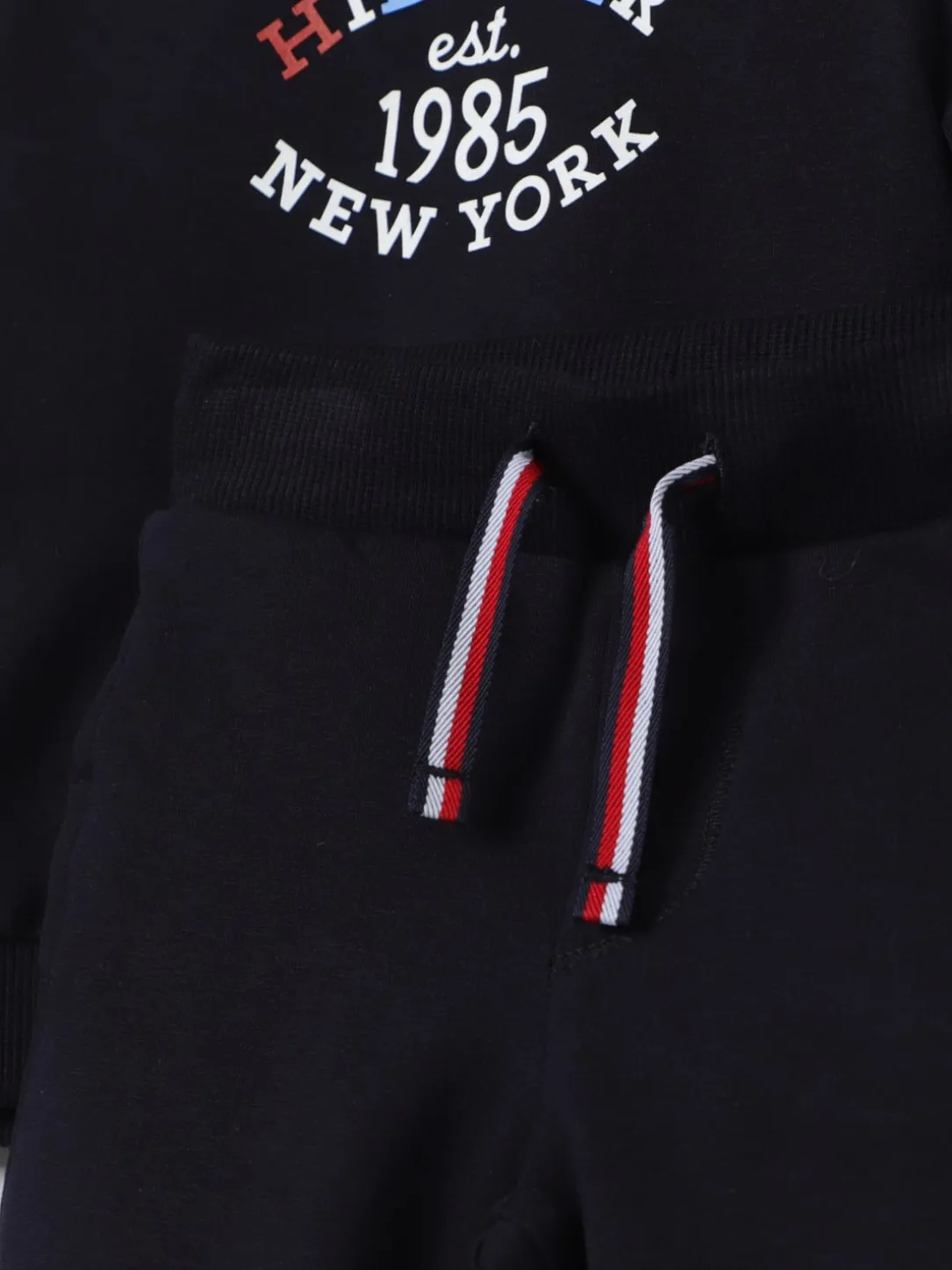 Coordinato sportivo in cotone con logo Tommy Hilfiger