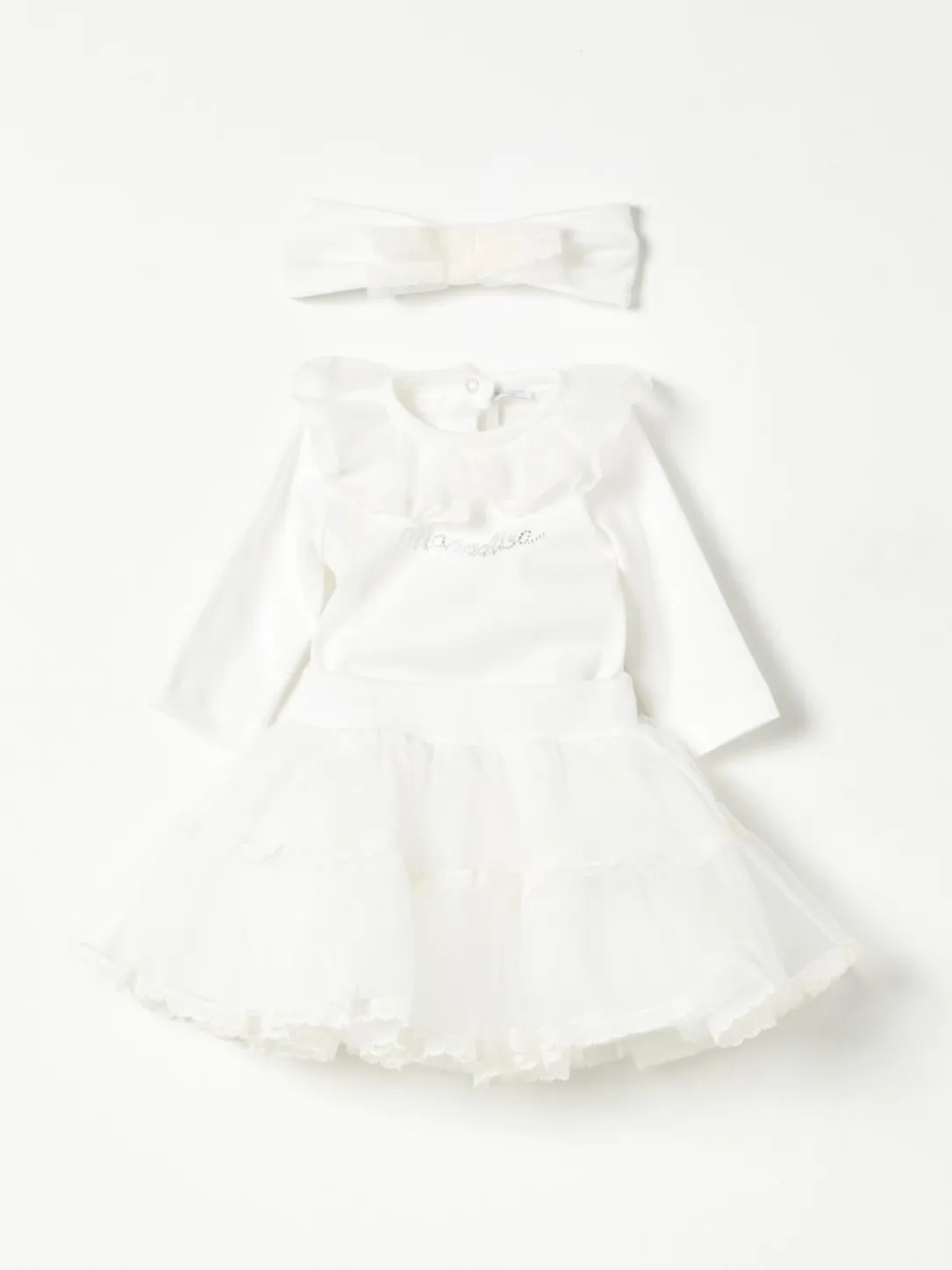 Coordinato tulle e cotone Monnalisa