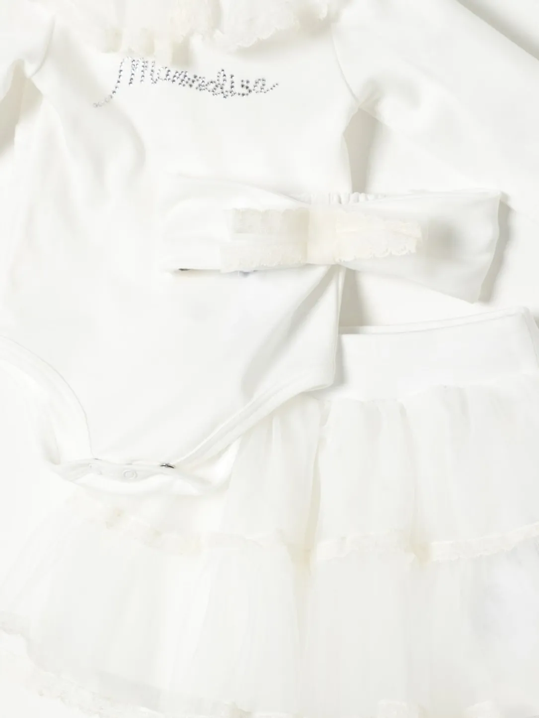 Coordinato tulle e cotone Monnalisa