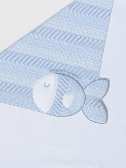 Coperta Emporio Armani Kids in cotone increspato