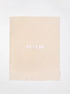 Copertina in cotone con fiocchi Le Bebe'