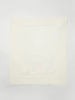 Copertina Monnalisa in cotone tricot con logo ricamato