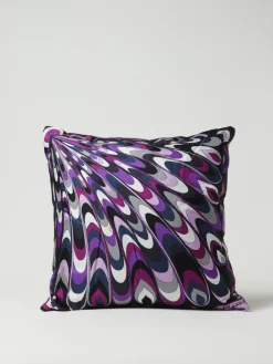 Cuscino Pucci in seta con stampa piazzata