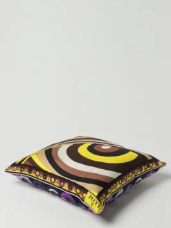 Cuscino Pucci in seta con stampa piazzata