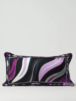 Cuscino Pucci in seta con stampa piazzata