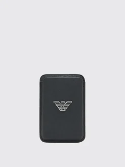 Custodia per telefono in pelle sintetica saffiano Emporio Armani