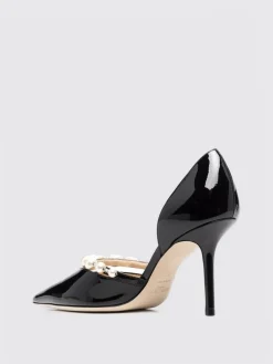 Décolleté Aurelie Jimmy Choo in pelle con perle sintetiche