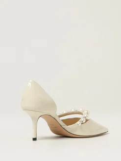 Décolleté Aurelie Jimmy Choo in vernice con perle sintetiche