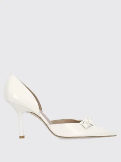 Décolleté Rosie D'orsay Stuart Weitzman in pelle con rose applicate