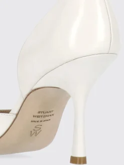Décolleté Rosie D'orsay Stuart Weitzman in pelle con rose applicate