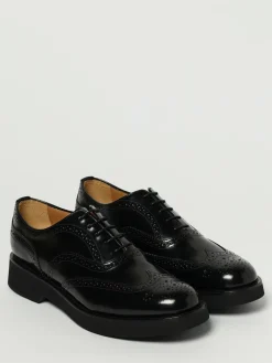 Derby Church's in pelle spazzolata con motivo brogue