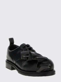 Derby Comme Des Garçons Homme Plus in pelle con drappeggio