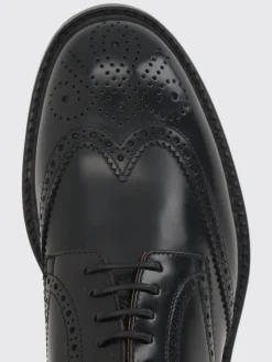 Derby Doucal's in pelle con motivo brogue