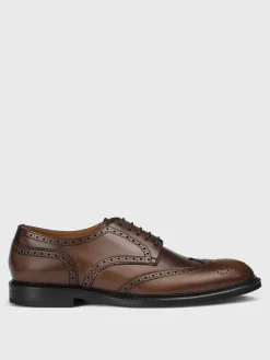 Derby Doucal's in pelle con motivo brogue