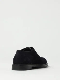 Derby Emporio Armani in camoscio con motivo brogue