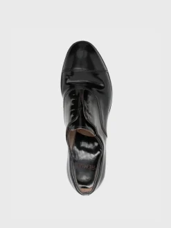 Derby Premiata in pelle spazzolata