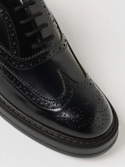 Derby Tod's in pelle spazzolata con motivo brogue