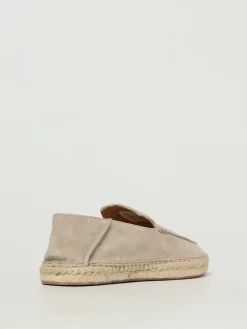 Espadrillas Boss in camoscio con logo goffrato