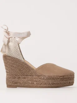 Espadrillas con zeppa Manebi in camoscio