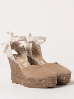 Espadrillas con zeppa Manebi in camoscio