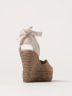Espadrillas con zeppa Manebi in camoscio