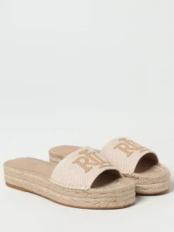 Espadrillas Lauren Ralph Lauren in canvas con logo ricamato