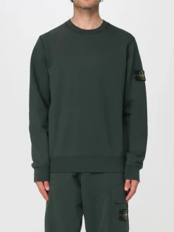 Felpa a girocollo basic in cotone Stone Island