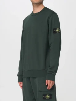 Felpa a girocollo basic in cotone Stone Island