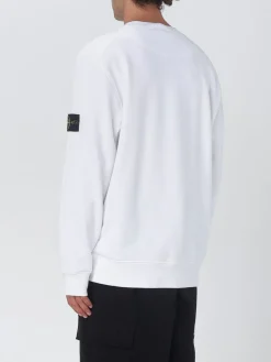 Felpa a girocollo basic in cotone Stone Island