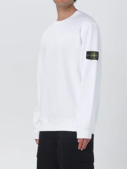 Felpa a girocollo basic in cotone Stone Island