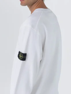 Felpa a girocollo basic in cotone Stone Island