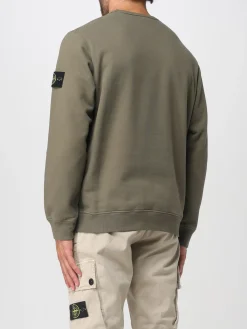 Felpa a girocollo con logo Stone Island