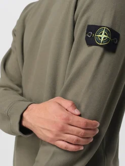Felpa a girocollo con logo Stone Island