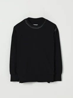 Felpa a girocollo con logo Mm6 Maison Margiela