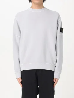 Felpa a girocollo con logo Stone Island