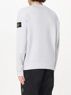 Felpa a girocollo con logo Stone Island