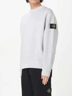 Felpa a girocollo con logo Stone Island