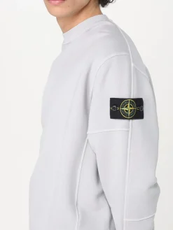 Felpa a girocollo con logo Stone Island