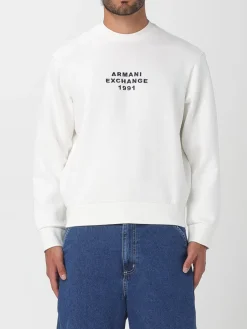 Felpa a girocollo con logo Armani Exchange