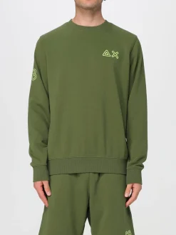 Felpa a girocollo con logo SUN68