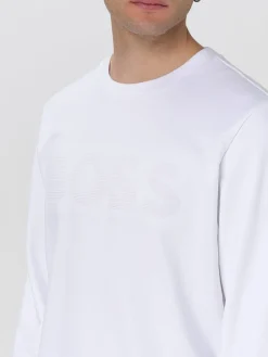 Felpa a girocollo con logo Boss